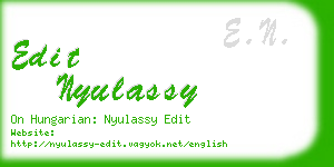 edit nyulassy business card